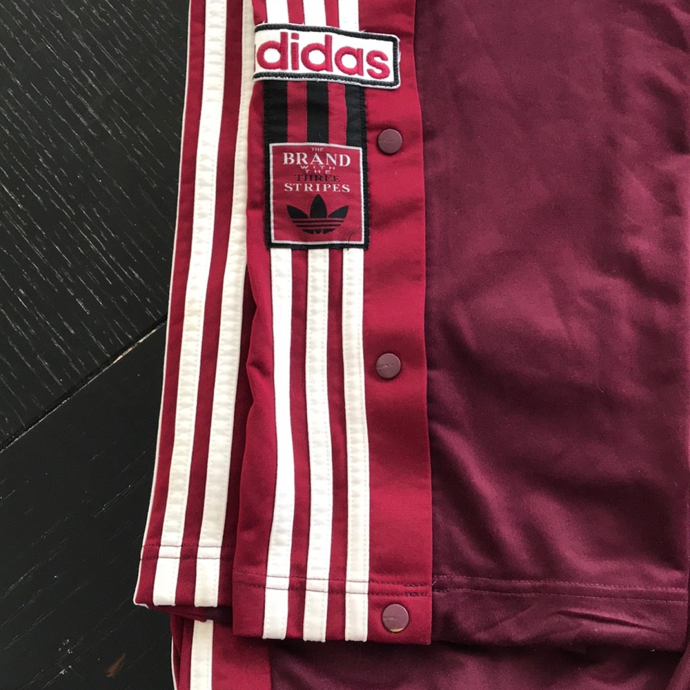Adidas side snap track pants